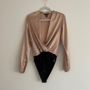 GOLD BLOUSE BODYSUIT